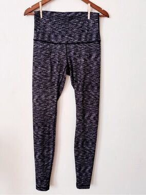 Lululemon wunder under High Waist Space-Dye Leggings - Black & Gray size 8